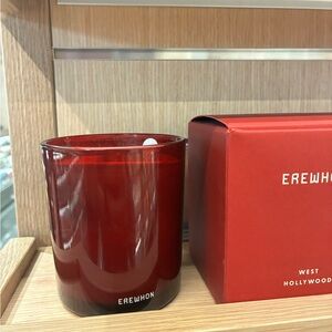 Erewhon West Hollywood Red Glass Candle - Exclusive